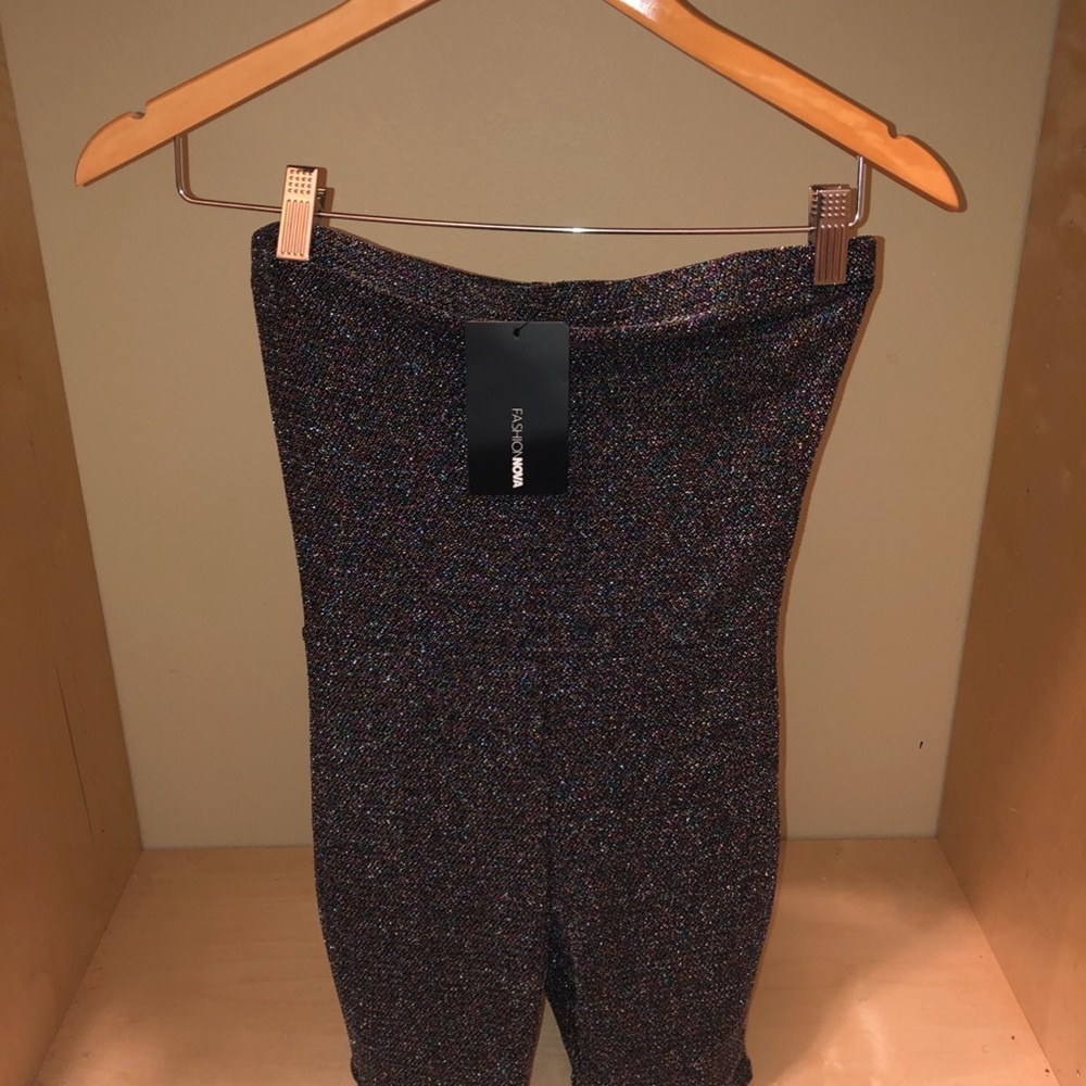 Shine In The Dark Glitter Romper - MultiColor